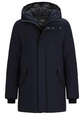 工装Mackage连帽羽绒服防风