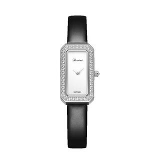 罗西尼旗舰店手表女简约气质小方糖时尚ins风防水女士腕表女表