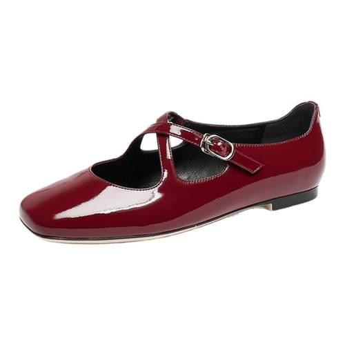 明星同款思加图新款爱丽丝玛丽珍鞋平底鞋法式复古单鞋R0522AQ6