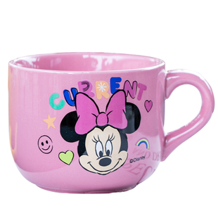 陶瓷杯子大容量水杯家用马克杯子女士燕麦早餐杯子卡通可爱米妮杯