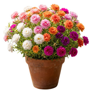 重瓣太阳花盆栽带花苞阳台庭院耐热开花植物马齿苋四季好养活花卉