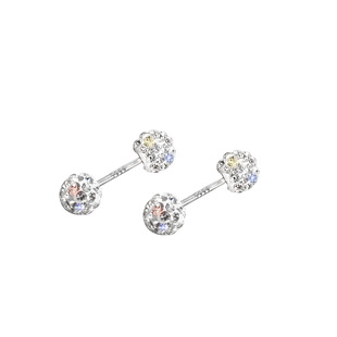 气质前后双珠钻球耳钉2025年新款爆款高级感耳骨钉耳饰女耳环配饰