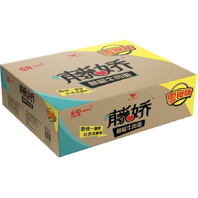 统一藤椒牛肉面62g*12杯