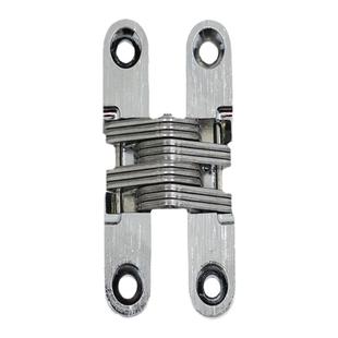 18板隐形暗合页强弱电箱柜门铰链上翻盖暗藏十字绞链合叶内嵌胶链