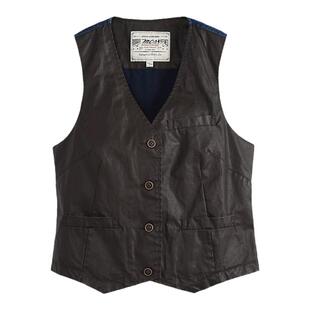 MCS合身版女士马甲休闲百搭水洗做旧纯棉美式坎肩背心CS20WV91SW