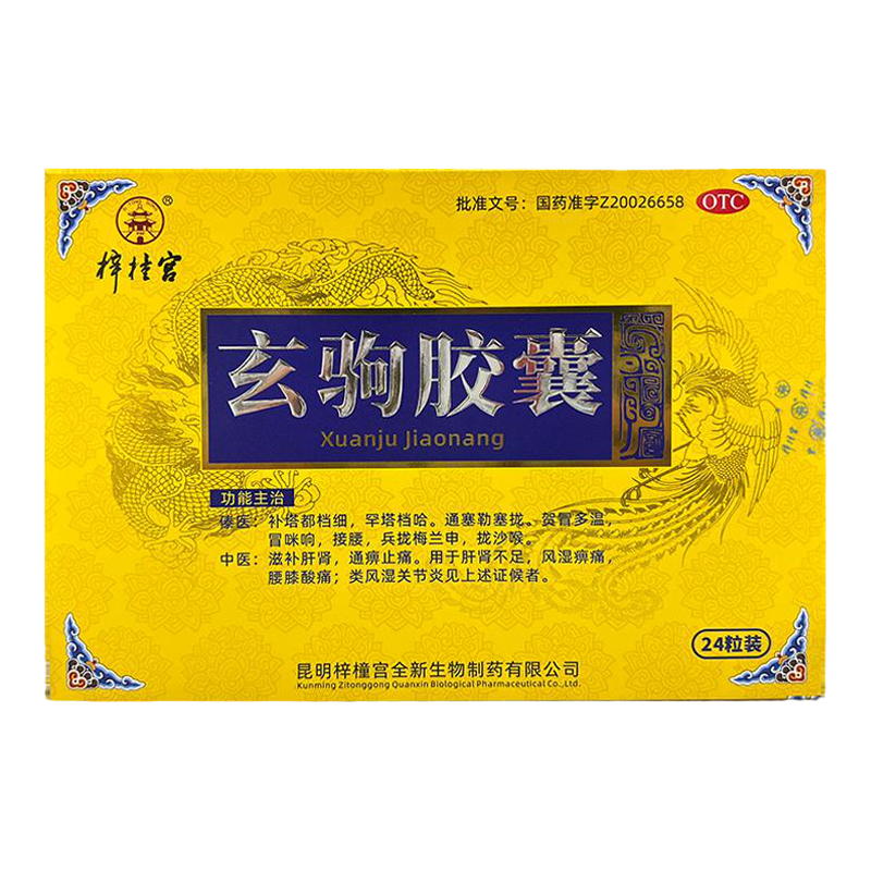梓橦宫玄驹胶囊 风湿痹痛腰膝酸痛类风湿性关节炎GB
