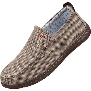 老北京布鞋男春夏2026新款防滑牛筋底中老年人透气正品软底爸爸鞋