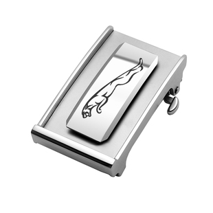 钨钢腰带头无牙自动扣男士 不锈钢内穿皮带扣头钨金裤带头3.5高档