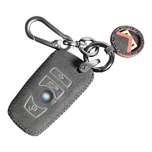意大利Alcantara翻毛皮适用宝马3系4系5系7x1x3x4x5x6车钥匙包套