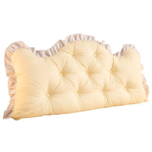 欧式ins风床头靠垫加高榻榻米软包大靠背防撞软垫床上靠枕可拆洗