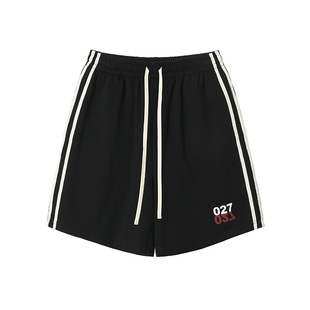 2727WORLD 法老 #027印花美式运动风短裤子 潮流休闲街头嘻哈