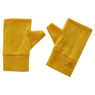 伯希和抓绒手套男款冬春保暖摇粒绒户外徒步半指手套女款运动加厚