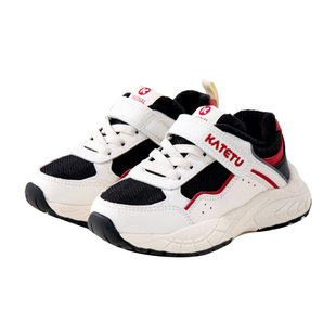 卡特兔儿童保暖二棉鞋2025新款冬季男童保暖运动鞋女童加绒老爹鞋