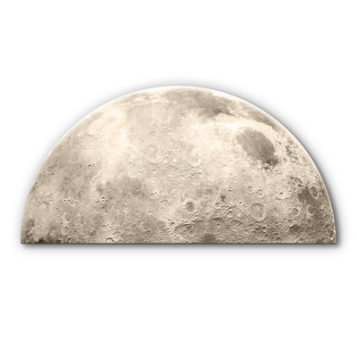 现代轻奢月球客厅装饰画肌理感