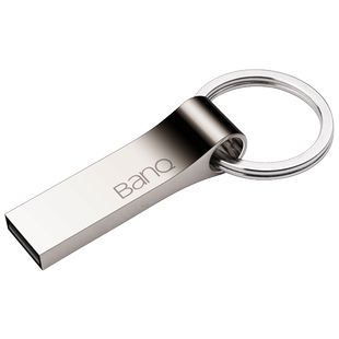banq u盘64g高速定制刻字128g车载电脑两用移动32g学生pan金属16g
