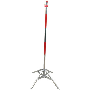 警戒线围栏支架 安全围网杆伞状警示带施工隔离栏插地立柱警示柱