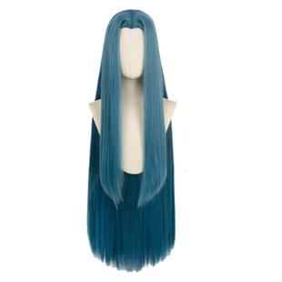 国风古风黑白银灰黄红绿色男女汉服仙气万用90cm美人尖cos假发