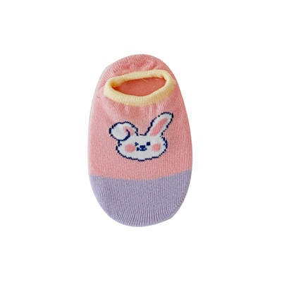 女宝宝粉色隐形船袜春夏季卡通