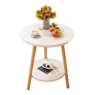 小圆桌子茶几简易客厅家用沙发边几卧室床头桌创意迷你简约阳台桌