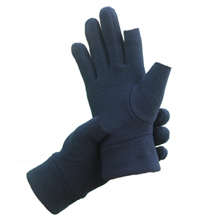 男女秋冬保暖手套摇粒绒露指绒不掉色不起毛开车骑行触屏分指手套