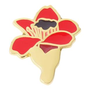 大话岭南广府文化木棉花画眉岛金属徽章喜上眉梢胸针广州文创礼品