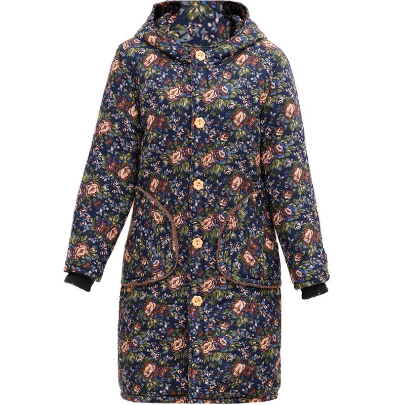 天天特价老年人中长款棉衣女外套奶奶棉服冬装中老年女装加绒加厚