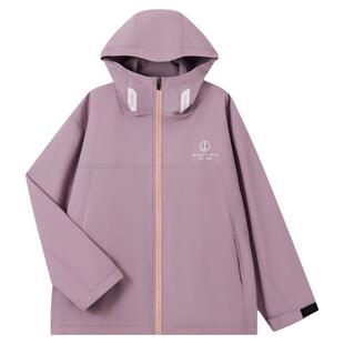 NAUTICA童装 女童连帽防风外套春秋季儿童户外风衣工装夹克防泼水