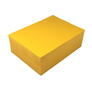 500张金黄色a4打印纸80g彩色复印纸A5处方纸幼儿园手工办公用品纸