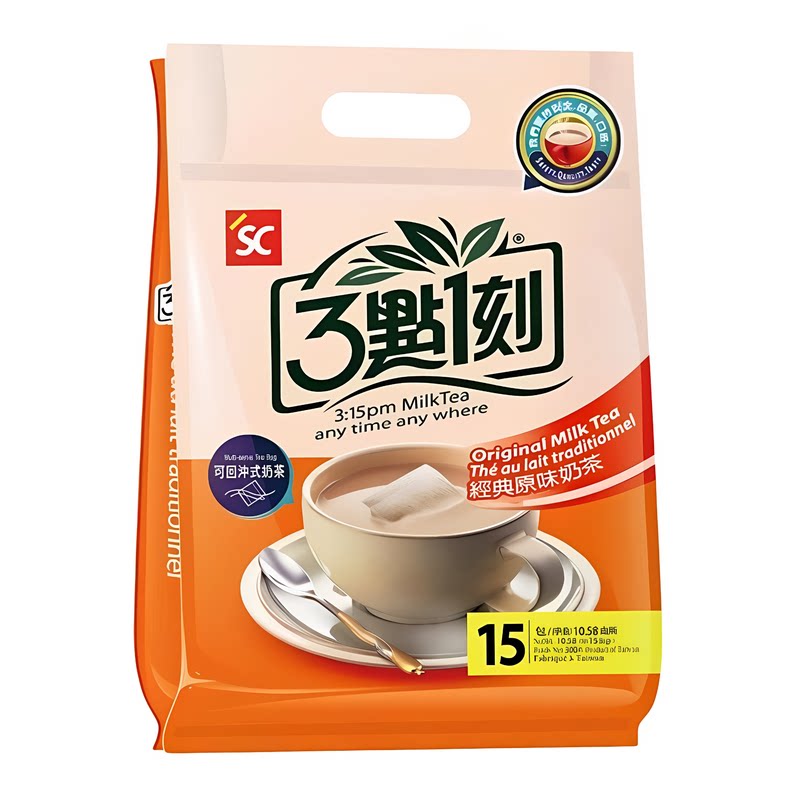 3点1刻经典原味奶茶20g*15包装优质浓郁茶香奶香丝滑办公室下午茶