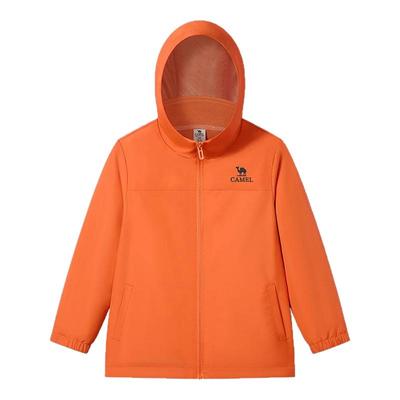 小骆驼儿童外套秋季2025新款防泼水连帽户外女童登山服男童滑雪服