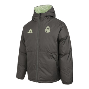 adidas阿迪达斯冬男皇家马德里足球双面穿夹克外套羽绒服 JN3077