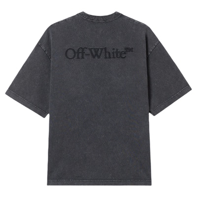 OFF-WHITE™磨白做旧短袖T恤