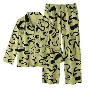 睡衣女春秋款纯棉长袖女款秋季2026新款大码秋冬薄款高级感家居服