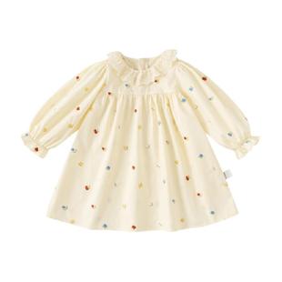 INSbobo儿童春装连衣裙女宝宝裙子女童公主裙洋气百搭连衣裙时髦