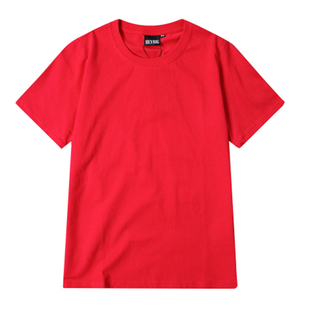 街头日系文乐潮牌男装t恤短袖衫情侣纯色纯棉打底衫夏季学生t恤bf