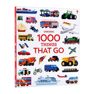 英文原版绘本 1000 Things That Go 1000种交通工具 精装大开本 精装 儿童启蒙认知书 英文版 进口英语原版书籍