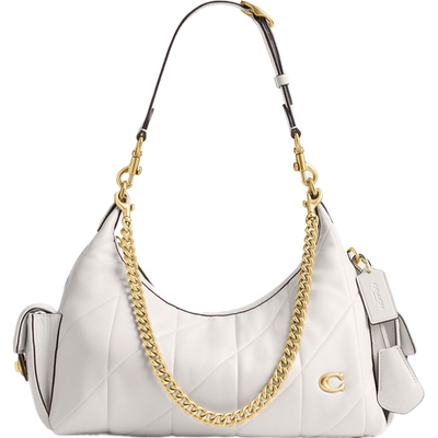 COACH/蔻驰女士菱格纹绗缝POCKET JULIET30号老花单肩包