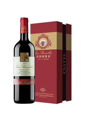 尚博龙波尔多美乐castel葡萄酒