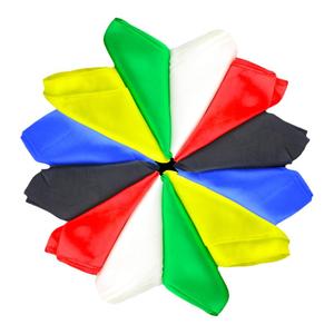 竭力 魔术道具 舞台真丝丝巾丝巾变棒棒变丝巾魔术配件蓝色 丝巾