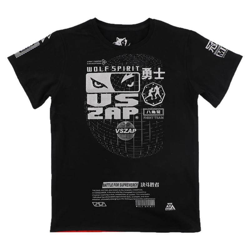 VSZAP男女烫银搏击格斗训练短袖