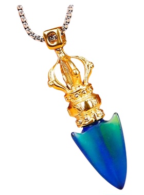 古法琉璃藏传项链金刚橛