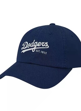 MLB春夏道奇队软字母情侣帽子