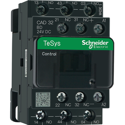 施耐德直流控制继电器接触器式3开2闭DC24V110V CAD32BDC FDC MDC