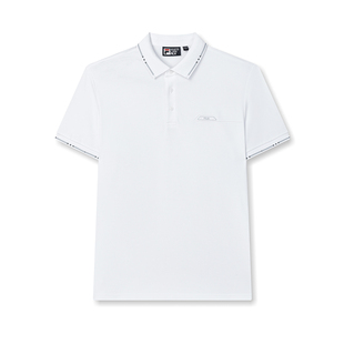 FILA 斐乐官方男子针织短袖POLO衫2024冬季新款商务休闲基础上衣
