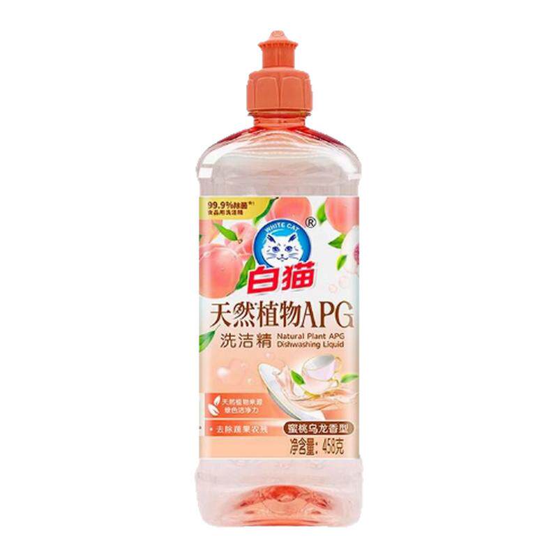 白猫活氧洗洁精家用柠檬红茶500g