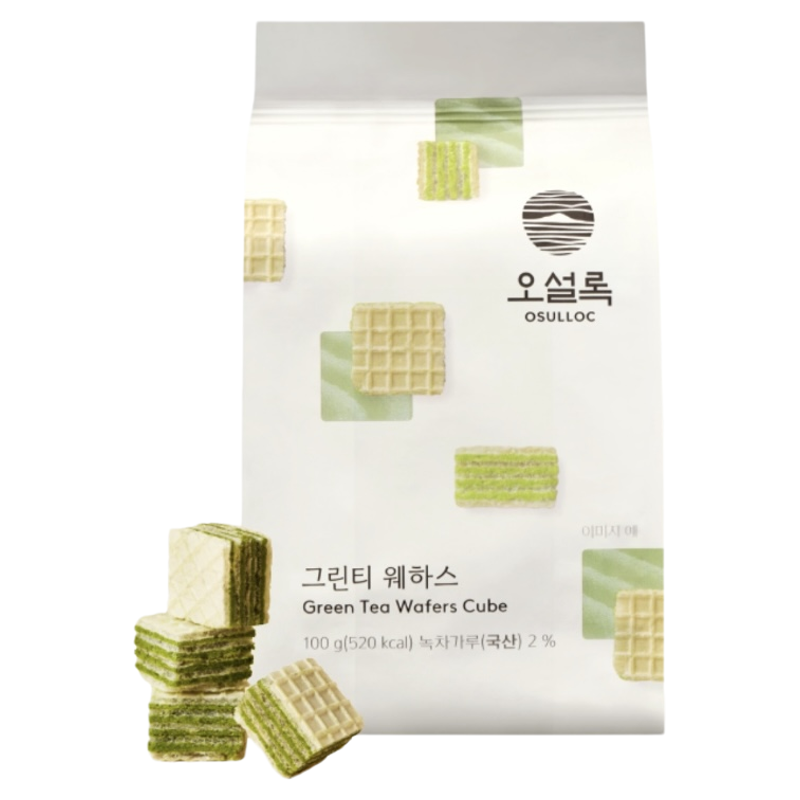 韩国直邮OSULLOC抹茶华夫饼干