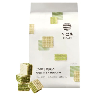 韩国直邮OSULLOC抹茶华夫饼干