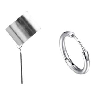 女神降临黄仁烨韩书俊同款耳饰个性冷淡风耳饰无洞耳夹十字架耳圈