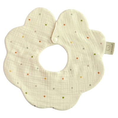 ins风花瓣宝宝口水巾新生儿围嘴