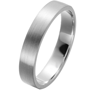 pt950纯铂金素圈戒指男士女款情侣结婚对戒简约光圈素戒拉丝正品